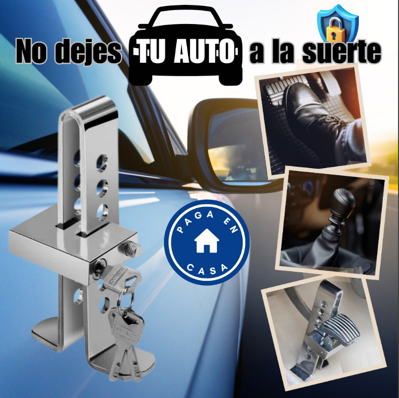 ¡No dejes tu auto a la suerte! Cuídalo con el Traba Pedal Anti Robo de Acero