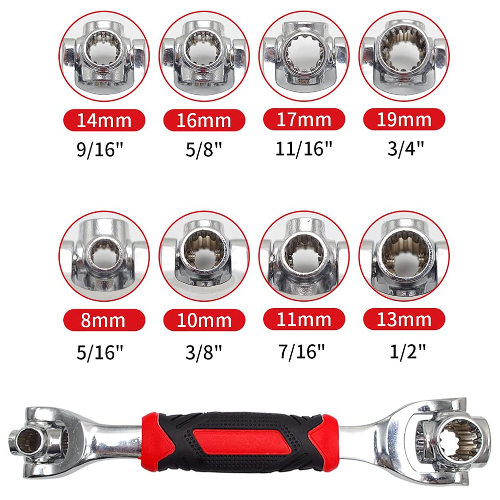¿Cansado de buscar la llave correcta? La Llave Multifuncional 48 en 1 es lo que necesitas!