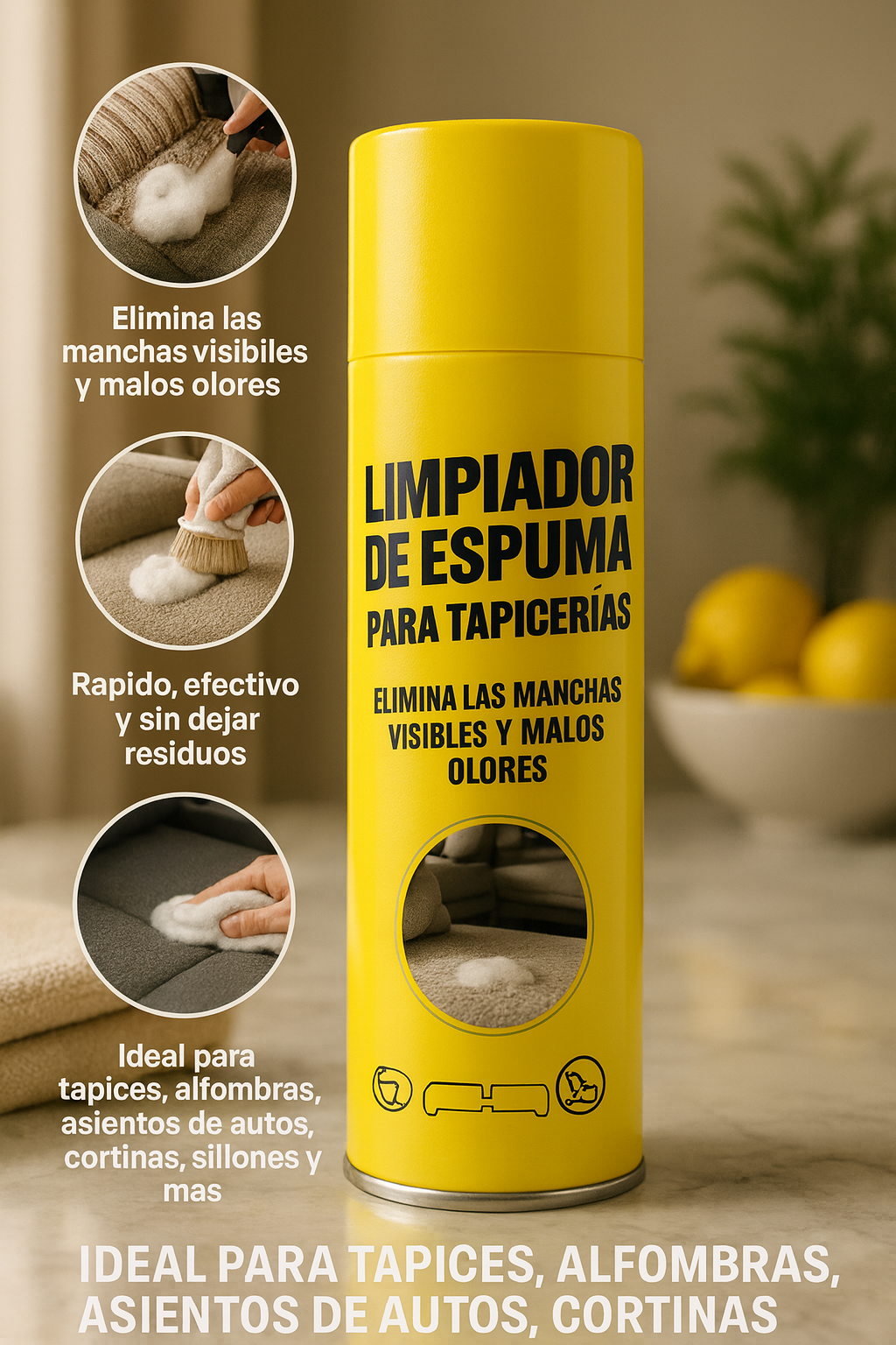 Espuma Limpiadora para Tapiz
