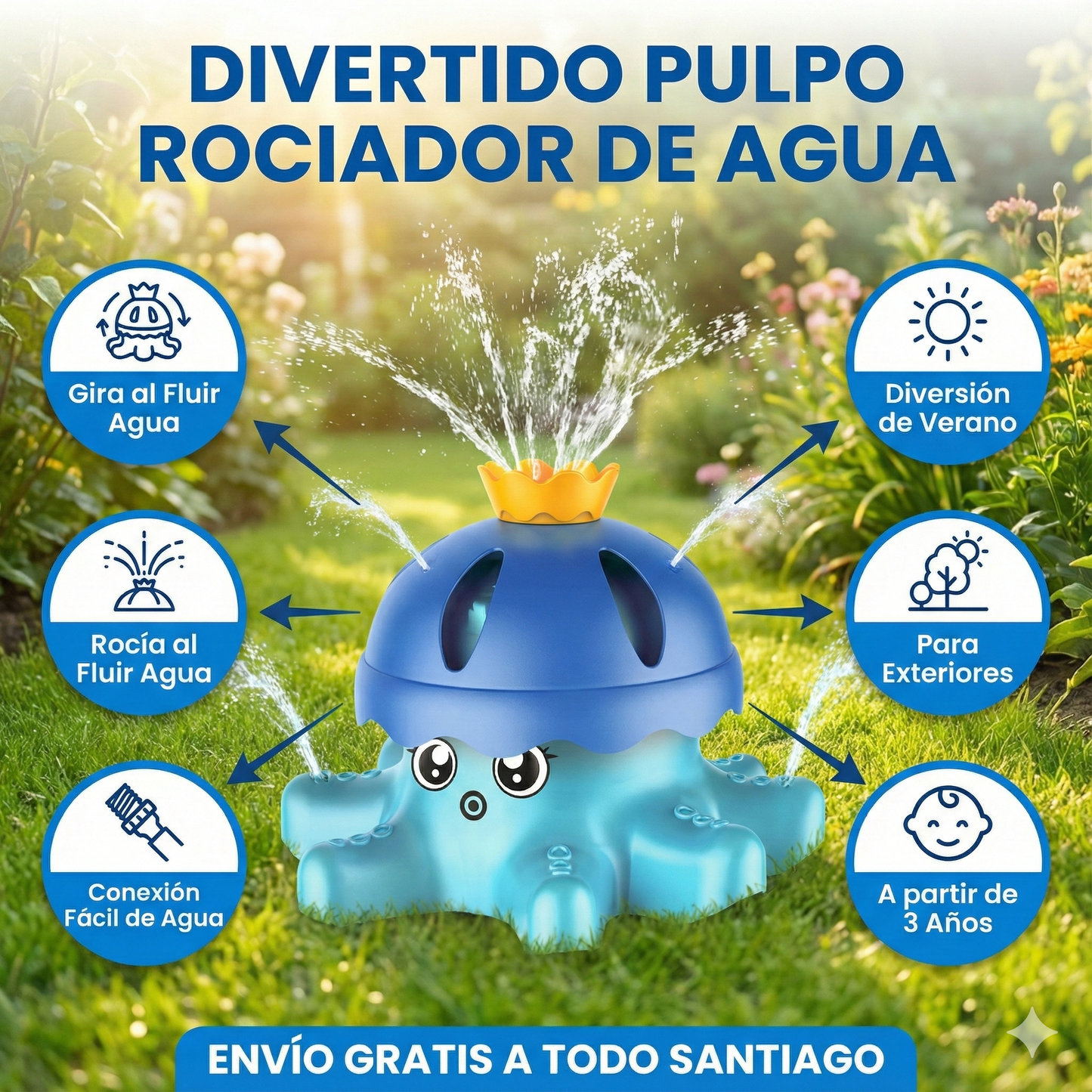Pulpo Rociador para niños