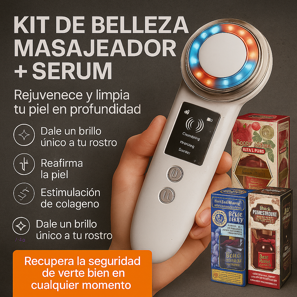 Masajeador Ultra Sonico Re-Juvenecedor 4 en 1