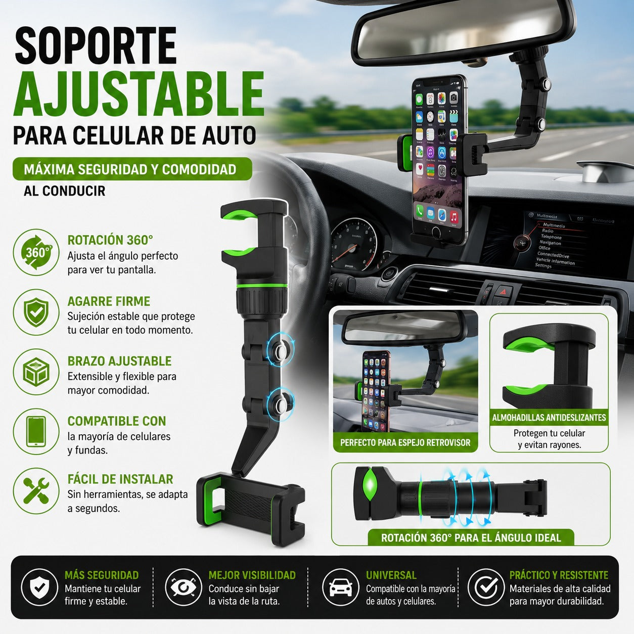 PORTA CELULARES PARA AUTOS
