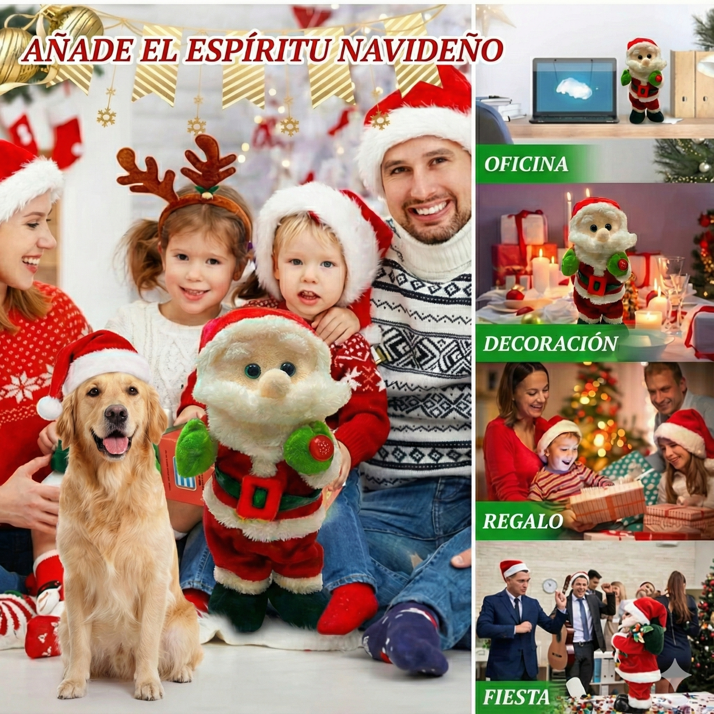Dale felicidad a estas navidades con NUESTRO SANTA BAILARIN DE 30cm