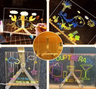 PIZARRA INTERACTIVA LED 20x30cm 6 plumones