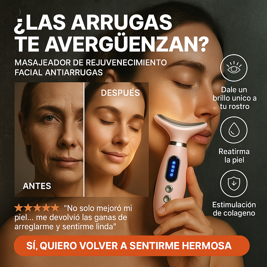 El secreto de una piel suave y luminosa, Masajeador de Rejuvenecimiento Facial