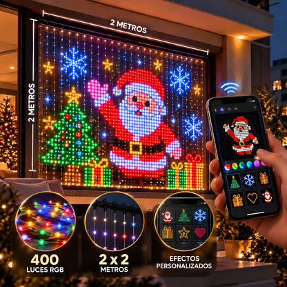 Cortina Inteligente Led Navideña