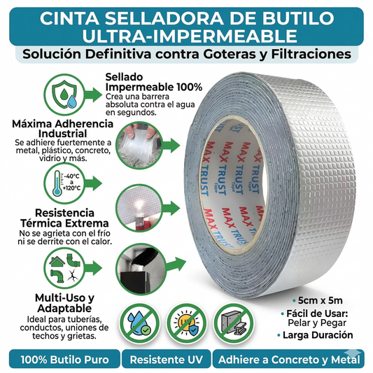 Cinta Sellador Adhesivo Impermeable