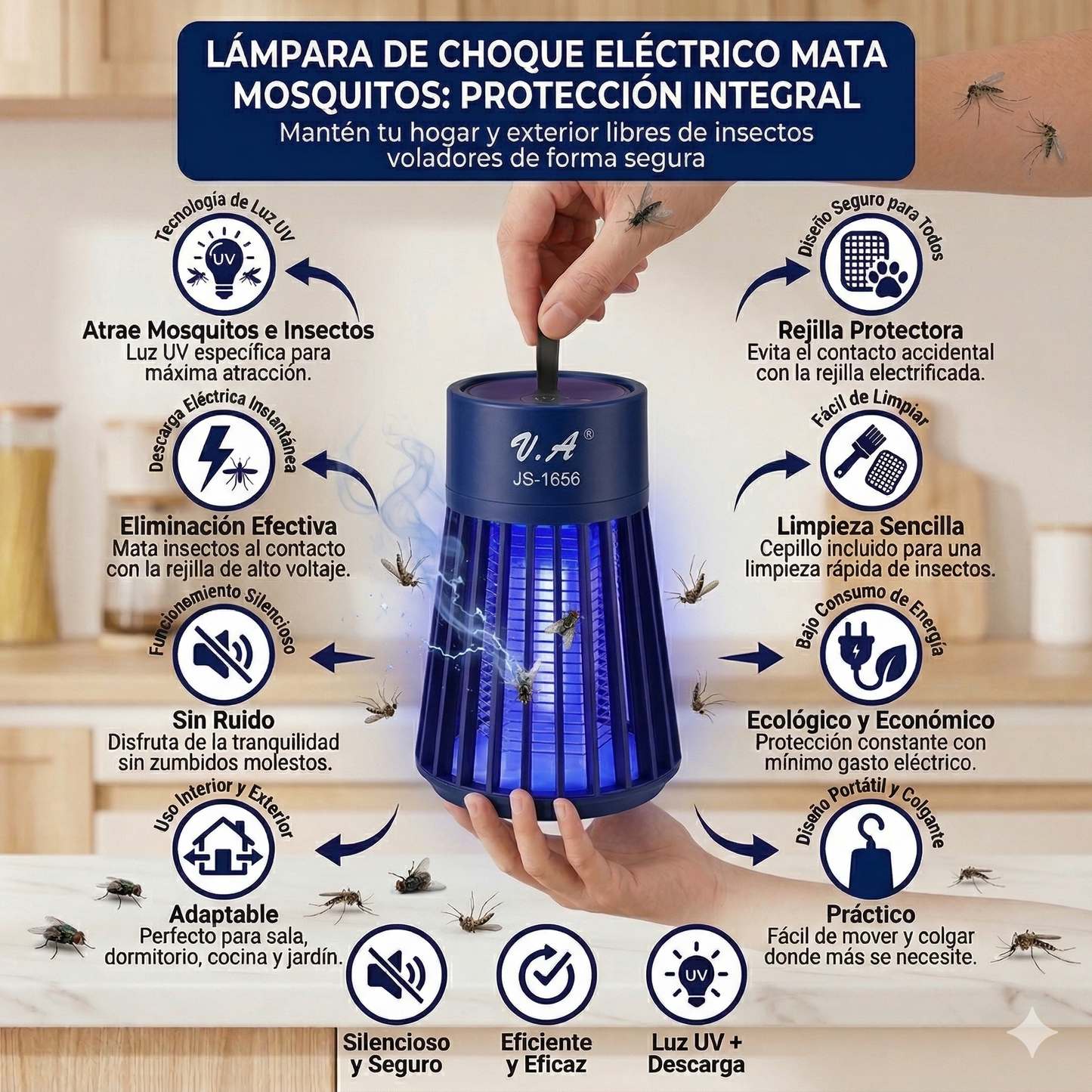 Lampara de choque electrico