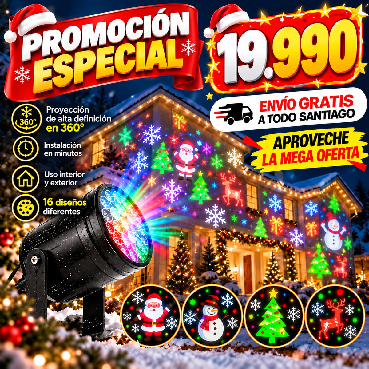 Navidad Mágica Pro Convierte tu hogar en un espectáculo de luces en minutos