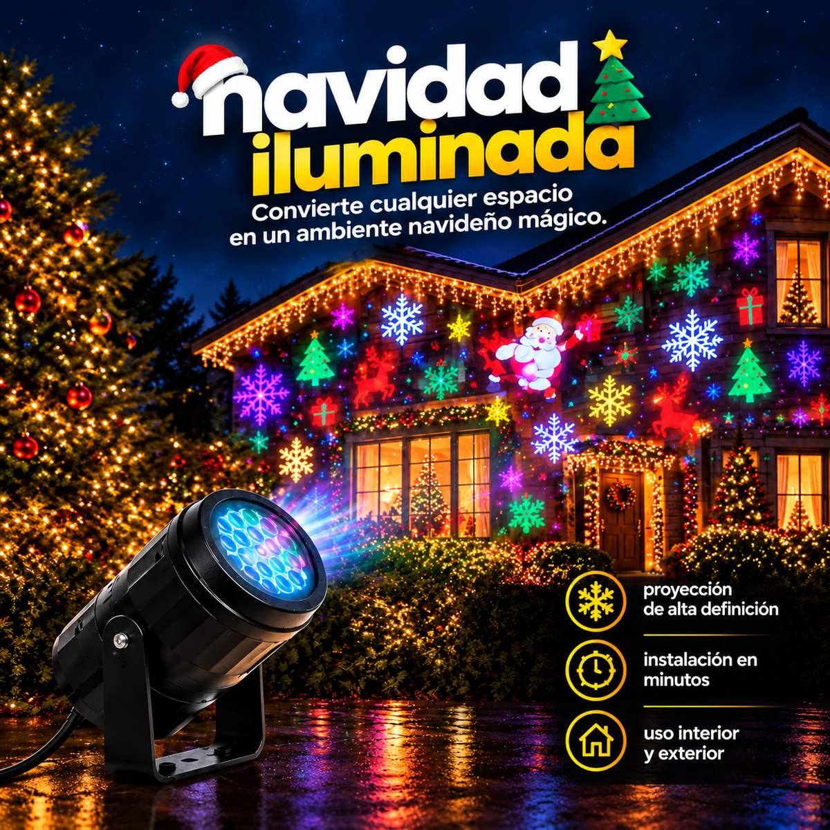 Navidad Mágica Pro Convierte tu hogar en un espectáculo de luces en minutos