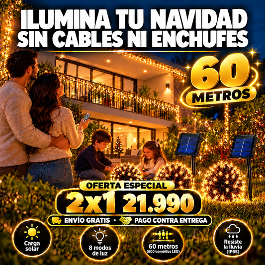 Luces Led Solares Navideñas