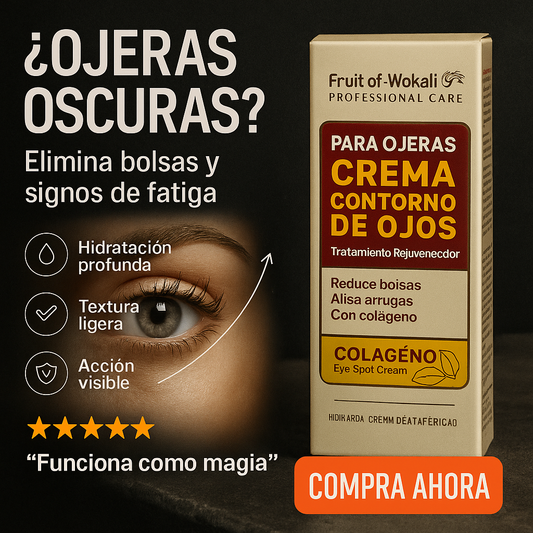 Crema contorno de ojos anti ojeras con colágeno