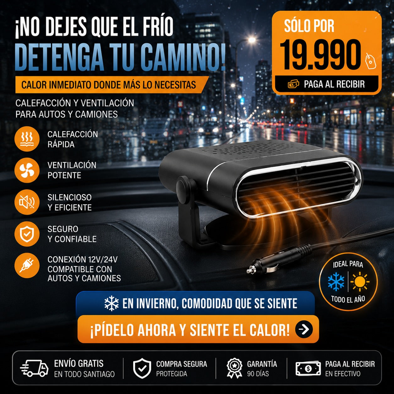 Calefactor de carro