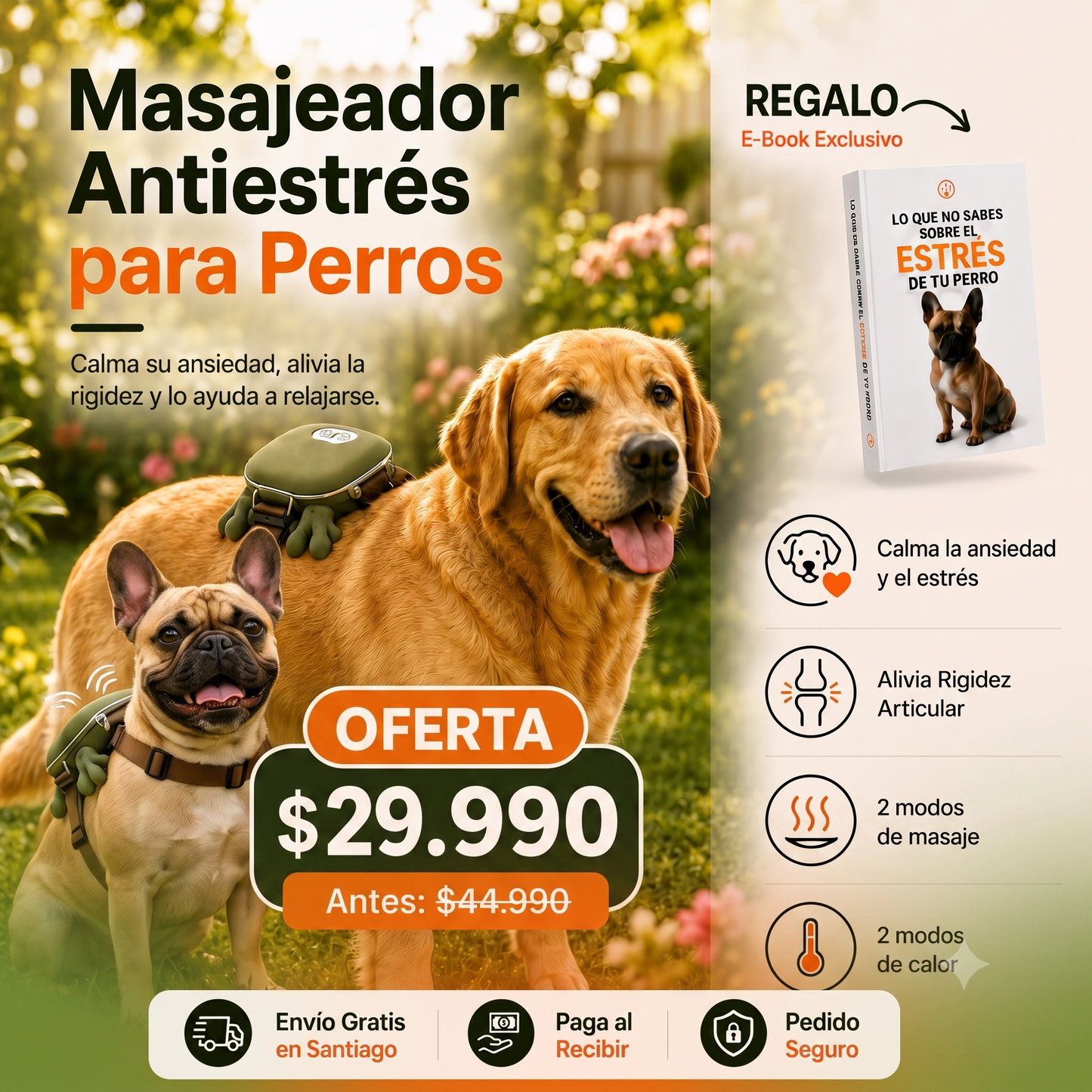 Masajeador Antiestres Para Perros