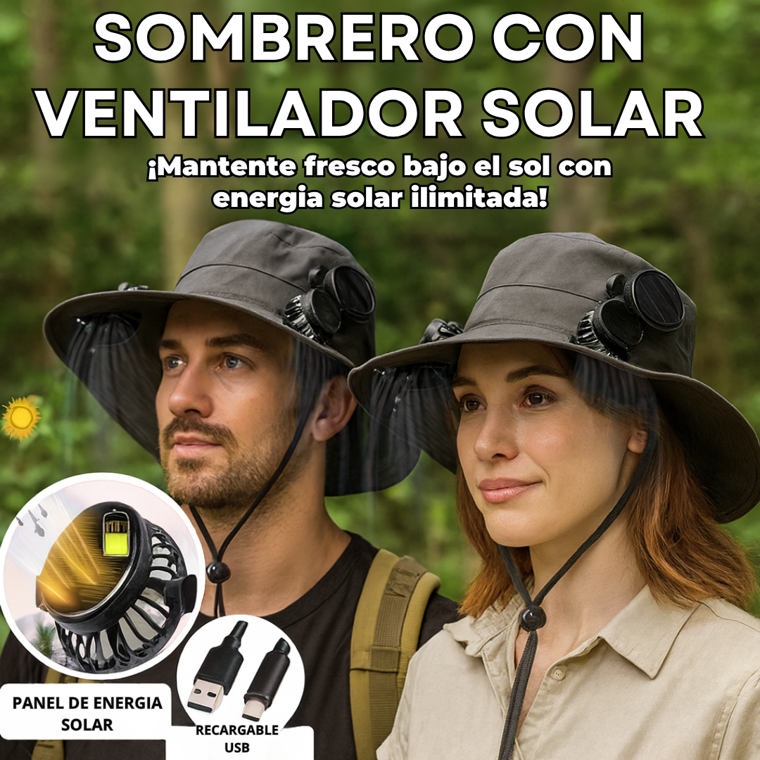 Sombrero EcoCool Energía solar, frescura real
