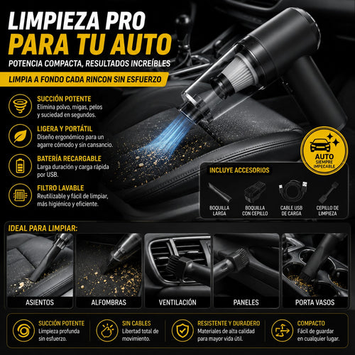 ASPIRADORA SOPLADORA PORTATIL PARA AUTO