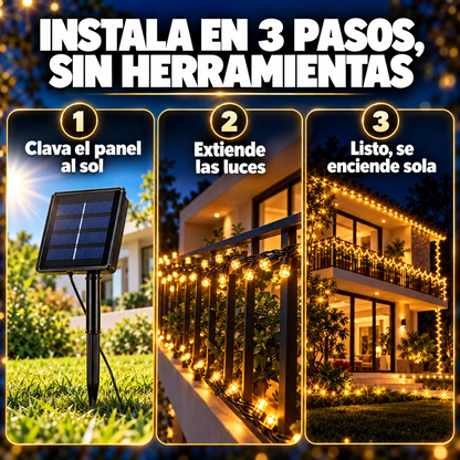 Luces Led Solares Navideñas