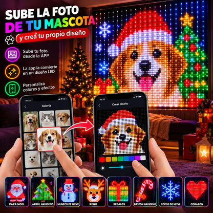 Cortina Inteligente Led Navideña