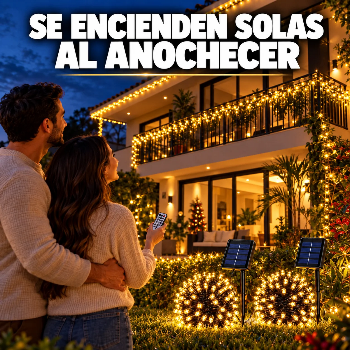 Luces Led Solares Navideñas