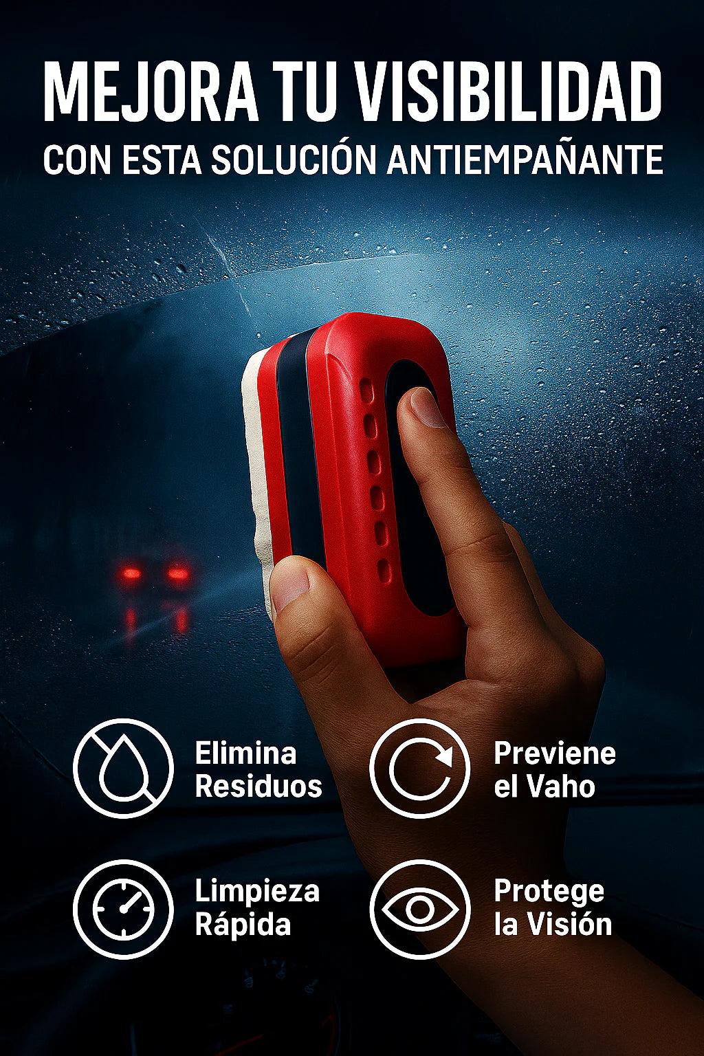 ¡OLVÍDATE DE LA MALA VISIBILIDAD! CEPILLO ANTIEMPAÑANTE PARA AUTOS