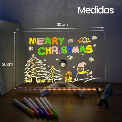PIZARRA INTERACTIVA LED 20x30cm 6 plumones